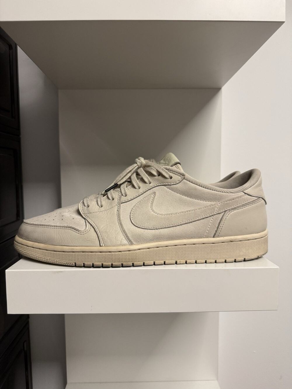 Air Jordan 1 Retro Low OG Orewood Beige Suede 919701-114 Size 13 Rare